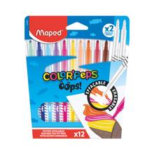 Maped plumones borrables Colorpeps 12 unidades