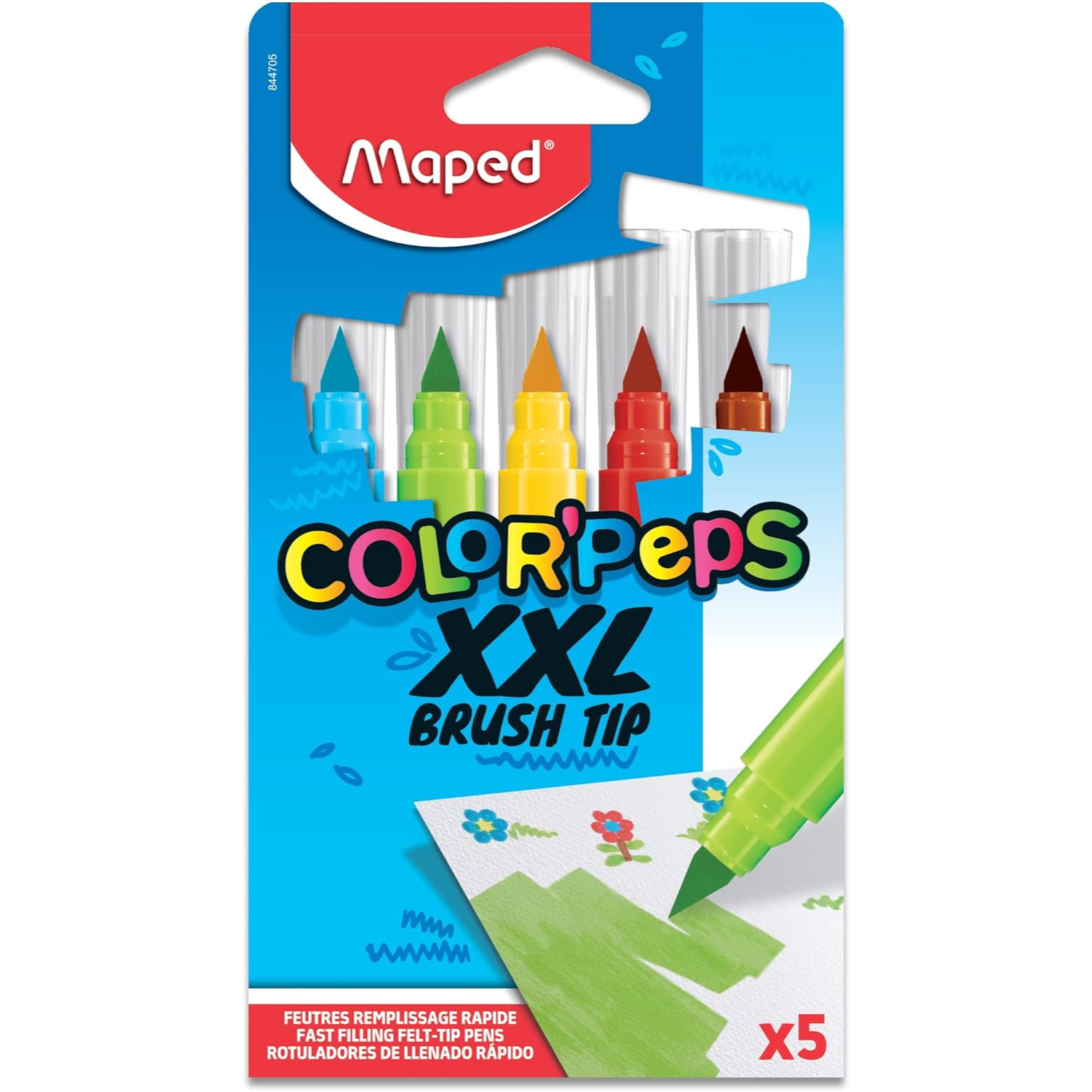 Maped plumones brush jumbo Colorpeps 5 unidades