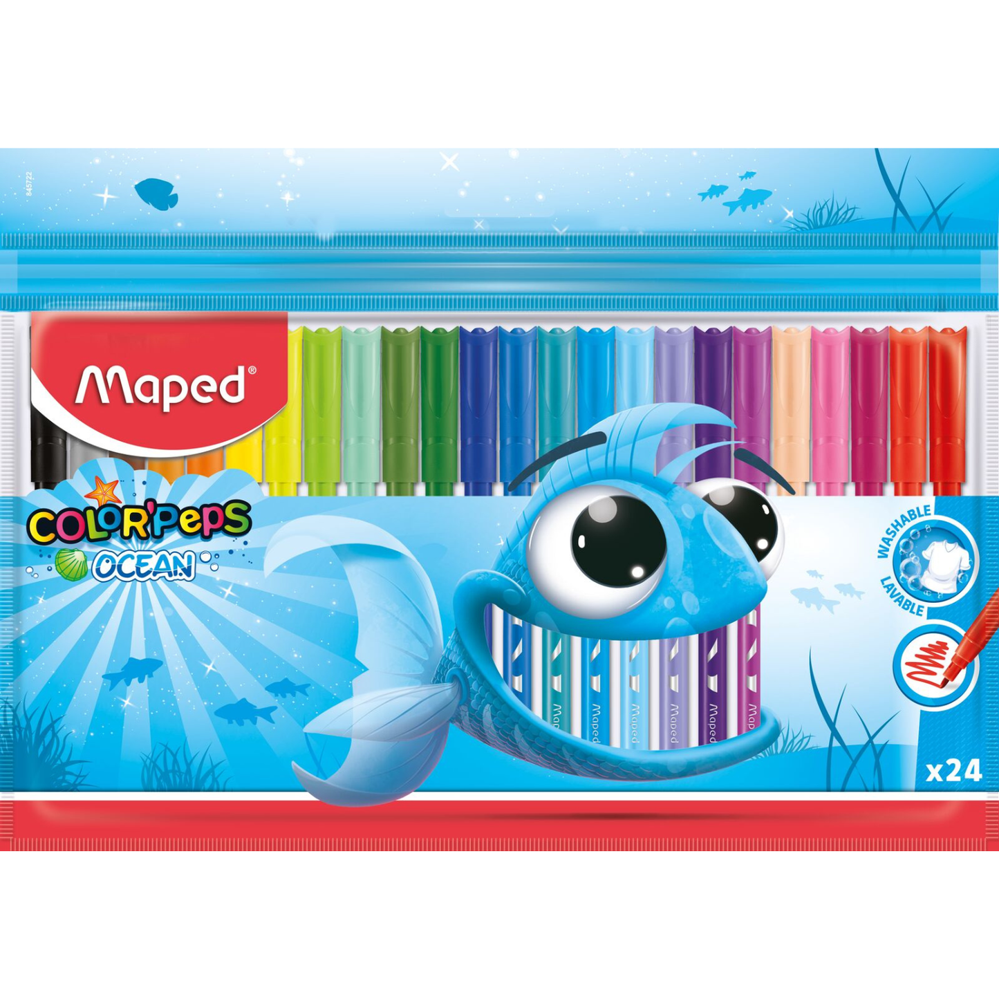 Maped plumones lavables Ocean 24 unidades
