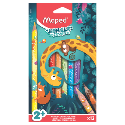 Maped colores jumbo Jungle Fever 12 unidades