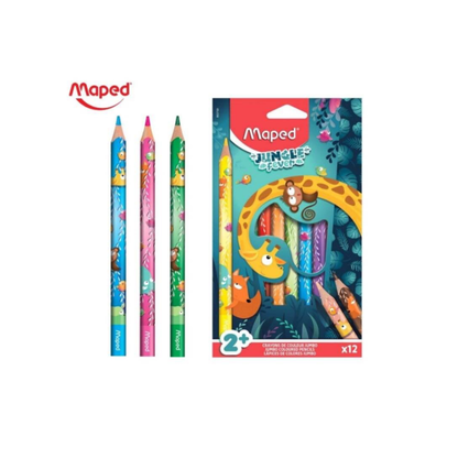 Maped colores jumbo Jungle Fever 12 unidades