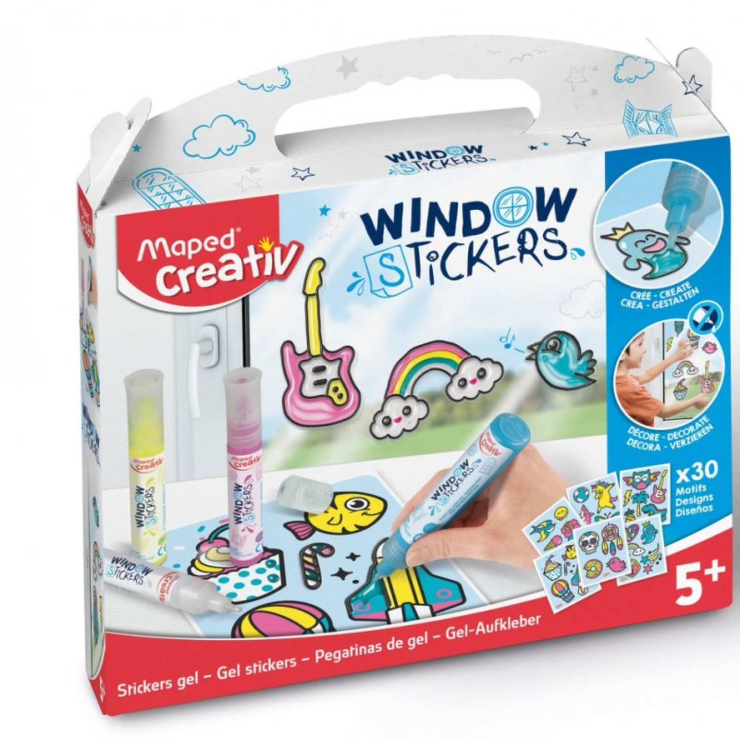 Maped crea stickers gel para ventana 30 diseños