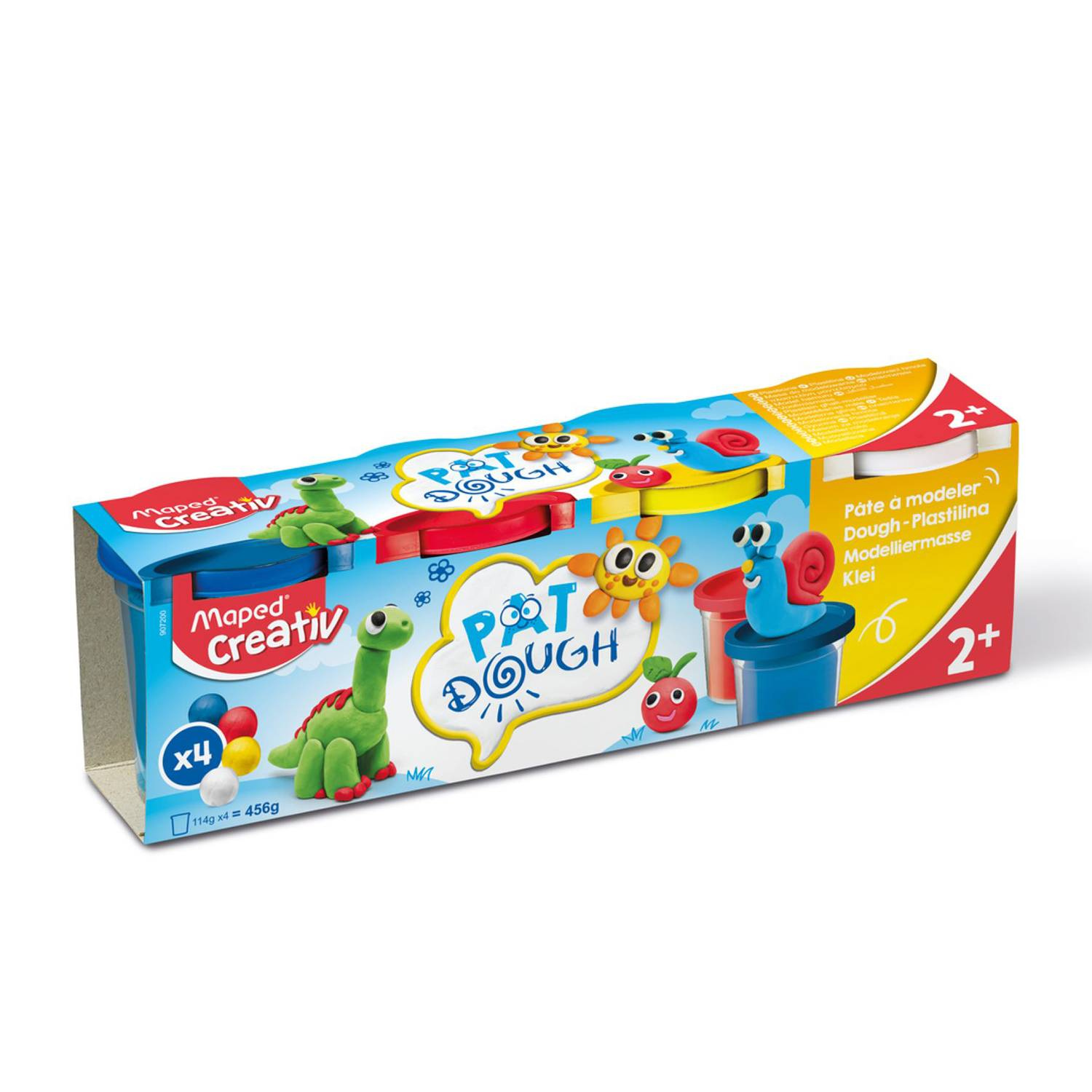 Maped plastilina 4 potes de colores primarios