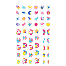 Stickers temporales para uñas modelo unicornio 38 piezas