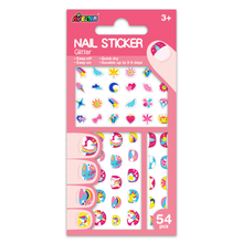 Stickers temporales para uñas modelo unicornio 38 piezas