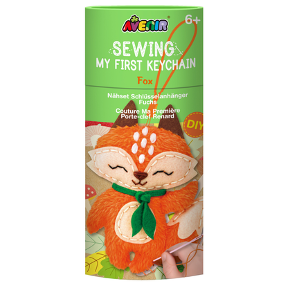 Set crea y cose tu propio llavero modelo zorro DIY