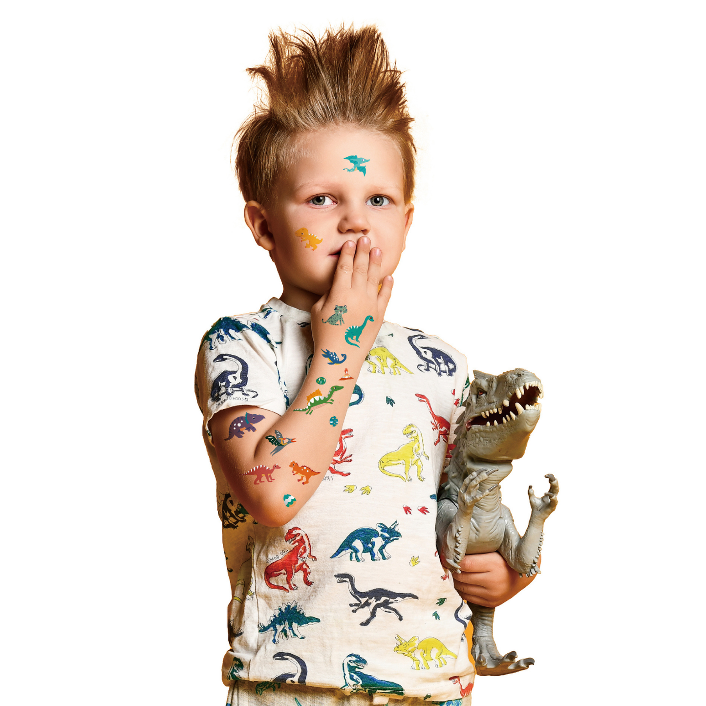 Tatuajes temporales modelo dinosaurios 52 piezas