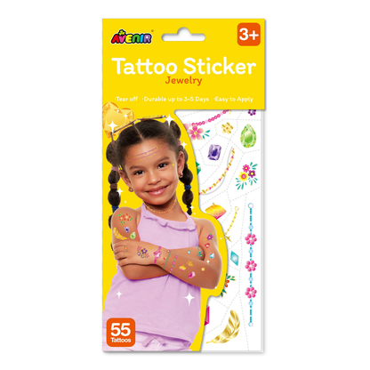 Tatuajes temporales modelo joyas 55 piezas