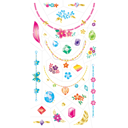 Tatuajes temporales modelo joyas 55 piezas