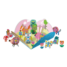 Juega y decora con 200 stickers reutilizables modelo jardín