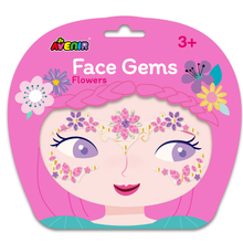 Stickers gemas faciales modelo flores