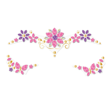 Stickers gemas faciales modelo flores