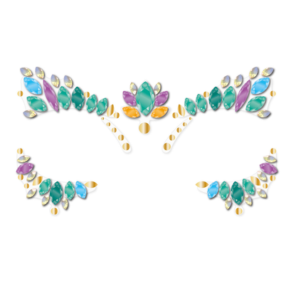 Stickers gemas faciales modelo alas