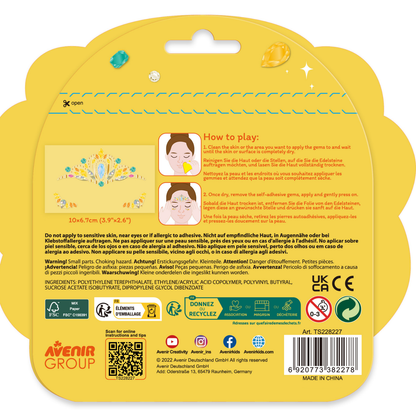 Stickers gemas faciales modelo corona