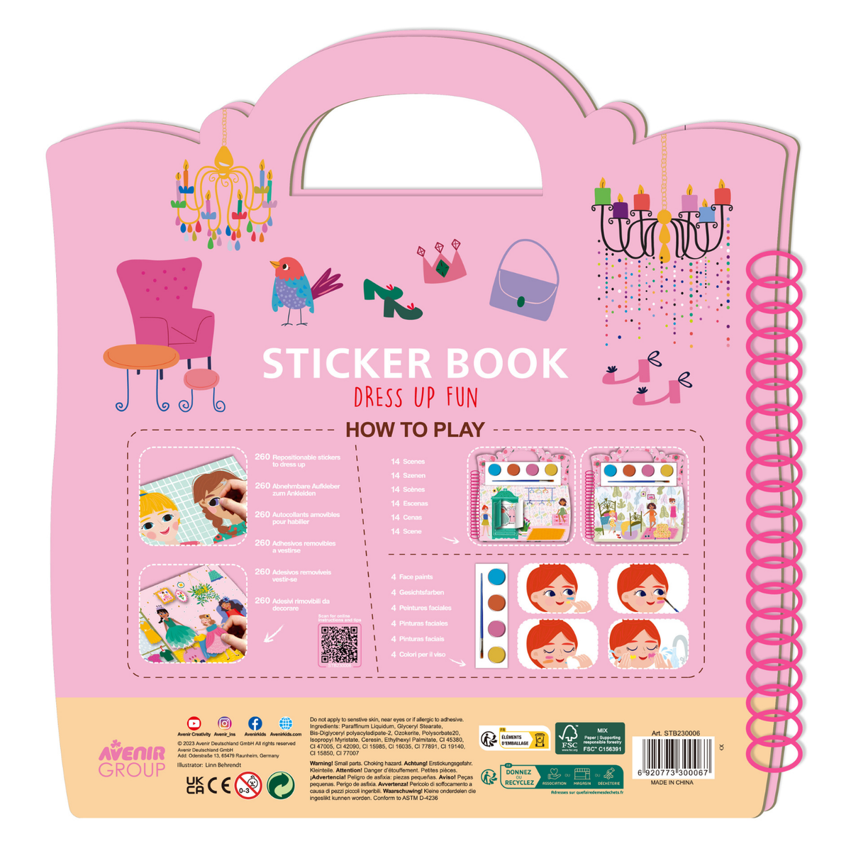 Libro 250 stickers modelo vestimenta