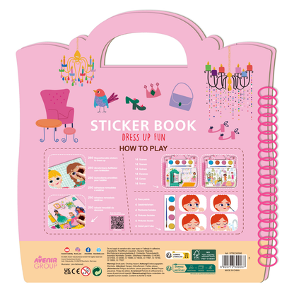 Libro 250 stickers modelo vestimenta