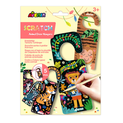 Set para raspar scratch art colgadores de puerta 05 piezas