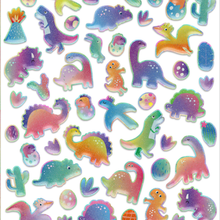 Stickers puffy modelo dinosaurios 50 piezas