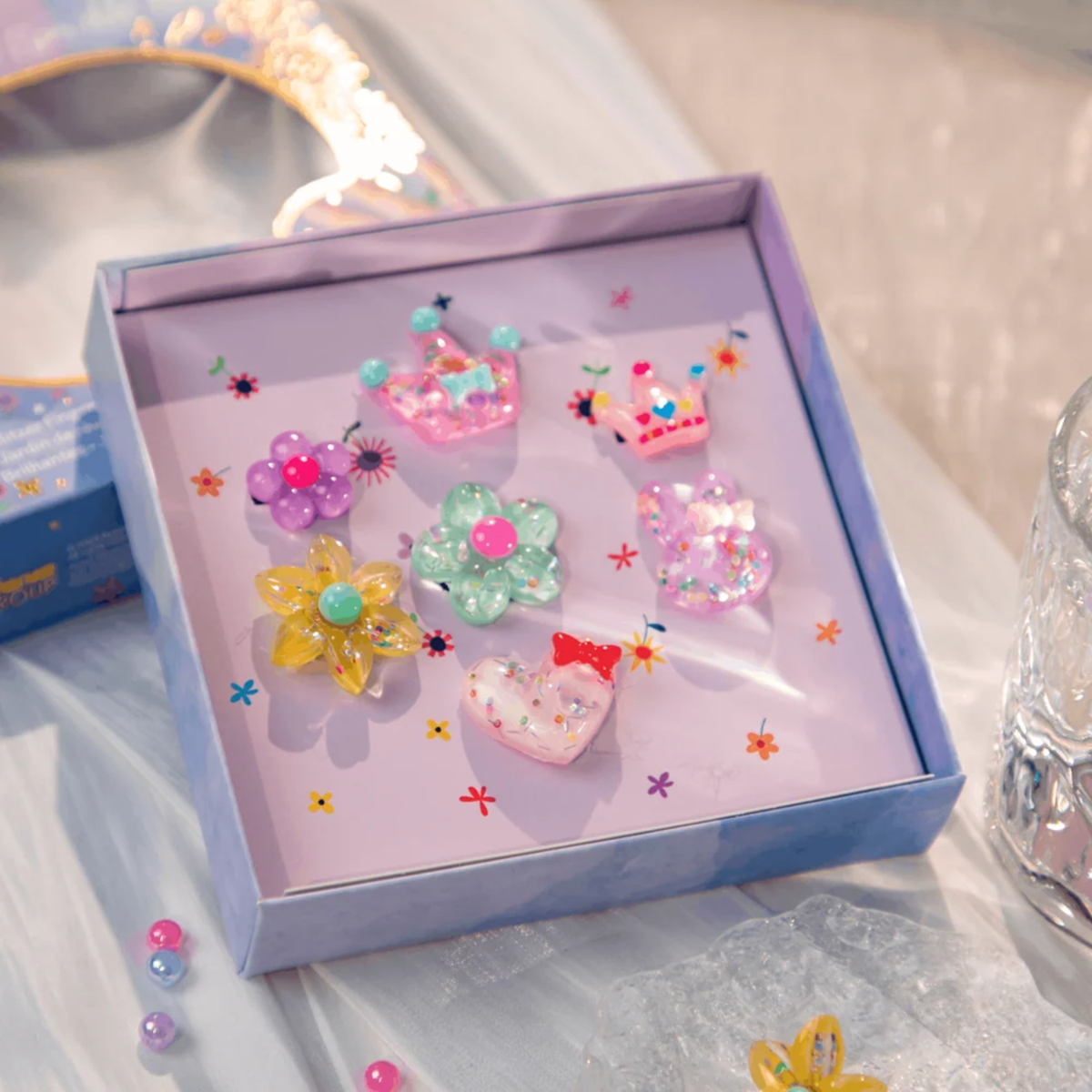 Set de 07 anillos brillantes modelo jardín de los sueños de Avenir – vista 3