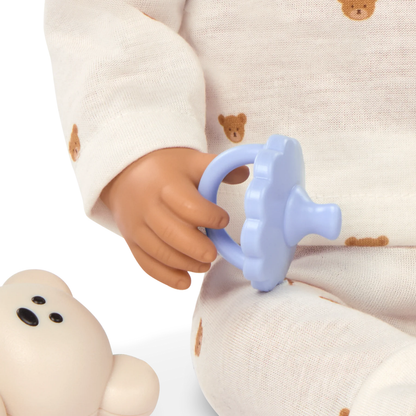Muñeco niño con pelo marrón con accesorios