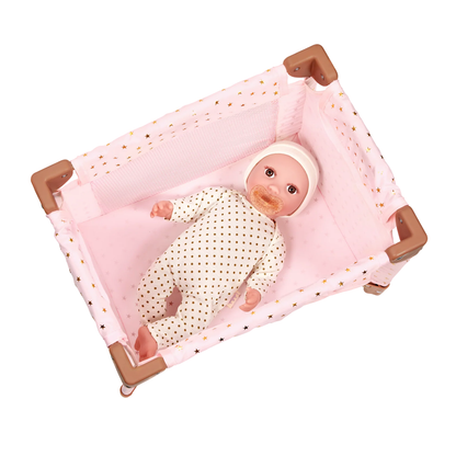 Cuna plegable para muñecos modelo estrellas