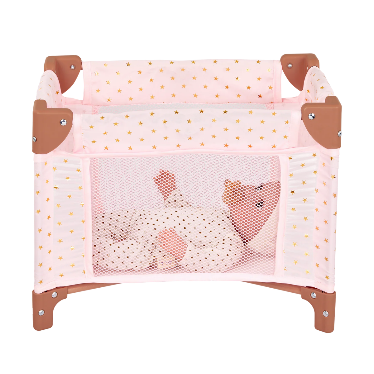 Cuna plegable para muñecos modelo estrellas