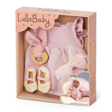 Outfit vestido rosa para muñecas Lullababy