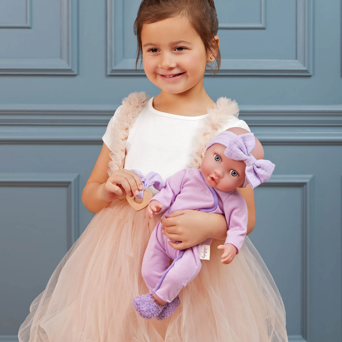 Outfit pijama morado para muñecas Lullababy