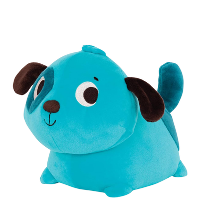 Perro azul de peluche interactivo con movimiento y sonido