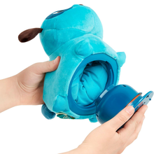 Perro azul de peluche interactivo con movimiento y sonido