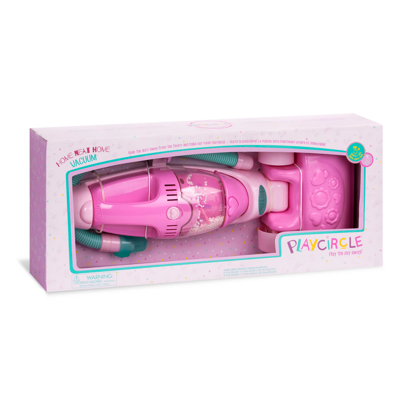 Aspiradora rosa con sonido