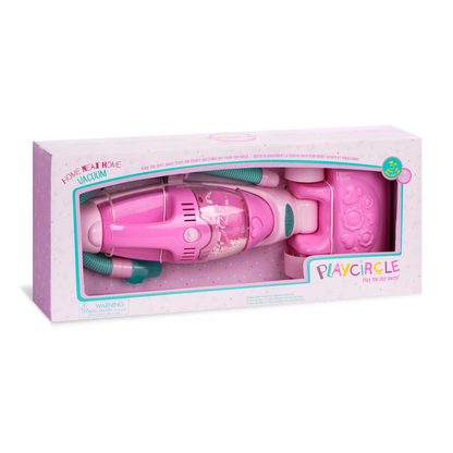 Aspiradora rosa con sonido