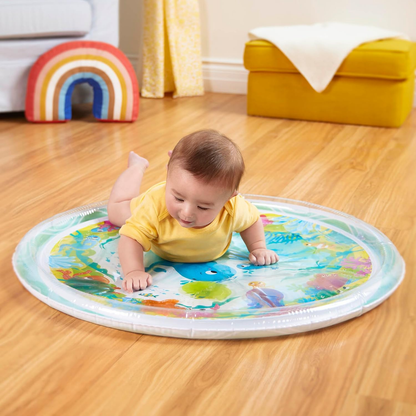 Tapete redondo de agua para bebés