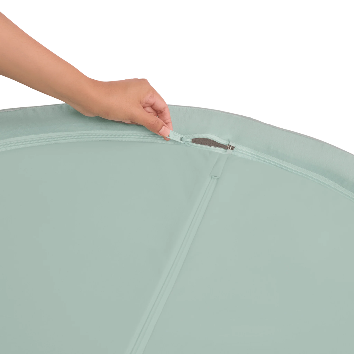 Piscina de pelotas de espuma con memoria suave gris