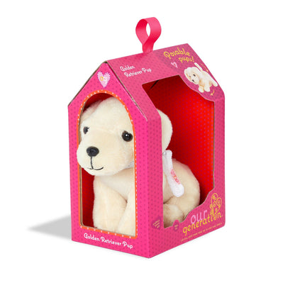 Perrito de peluche golden retriever