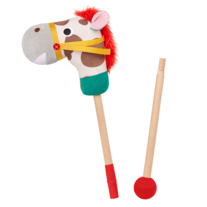 Caballo de palo con cabeza suave Hobby Horse