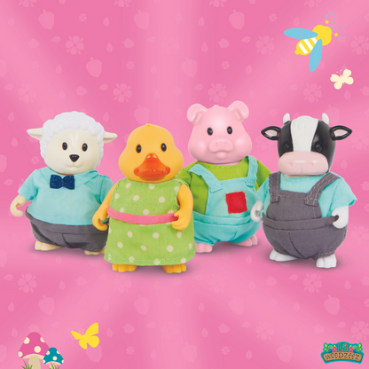Set de 04 amigos de la granja Lil woodzeez