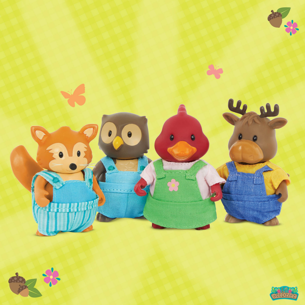 Set de 04 amigos del bosque Lil Woozeez