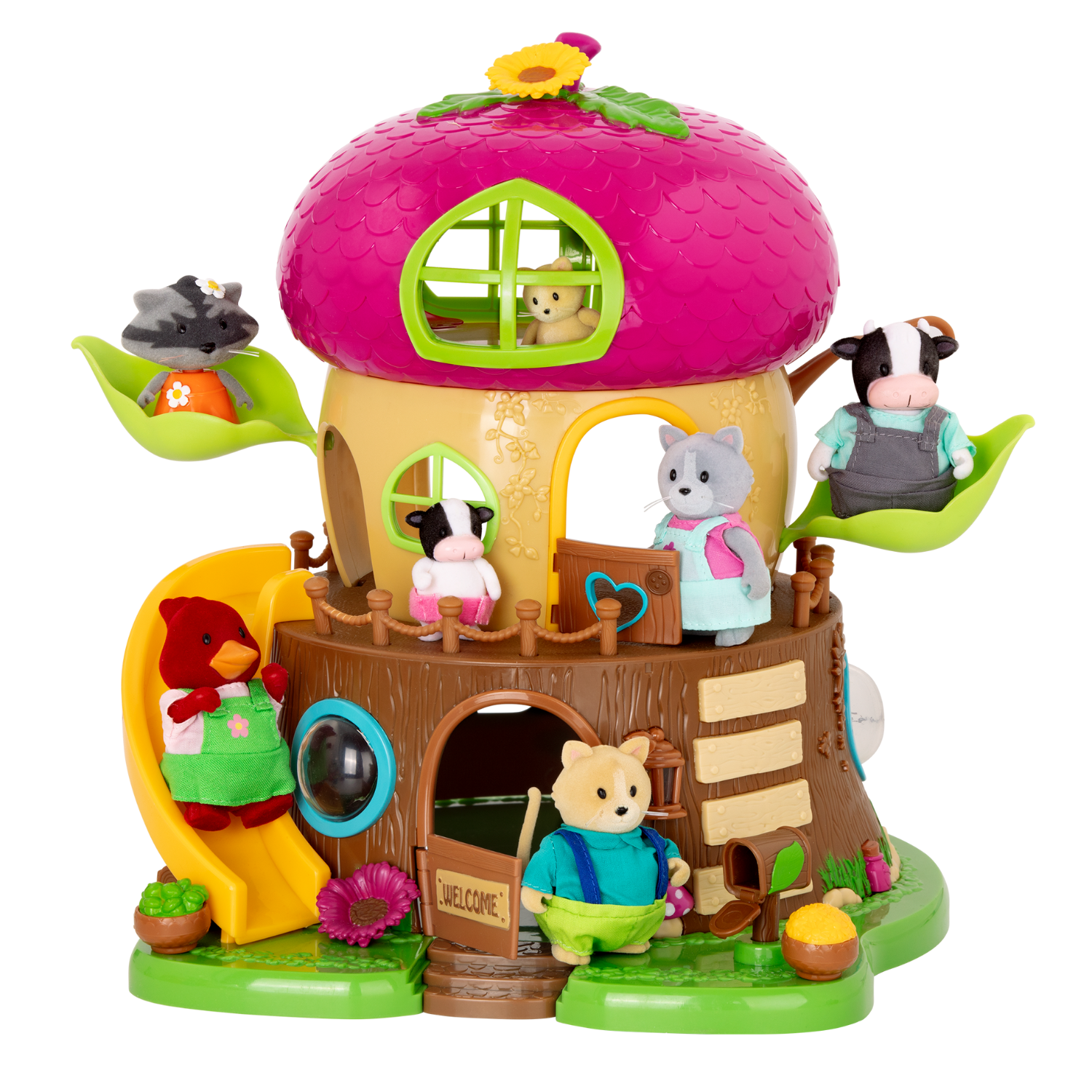 Lil Woodzeez casa del árbol bellota con accesorios