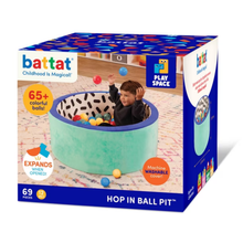 Piscina de pelotas de espuma con memoria suave turquesa