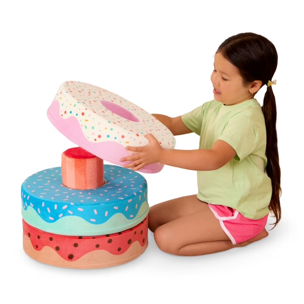 Juego de psicomotricidad de espuma modelo donuts apilables