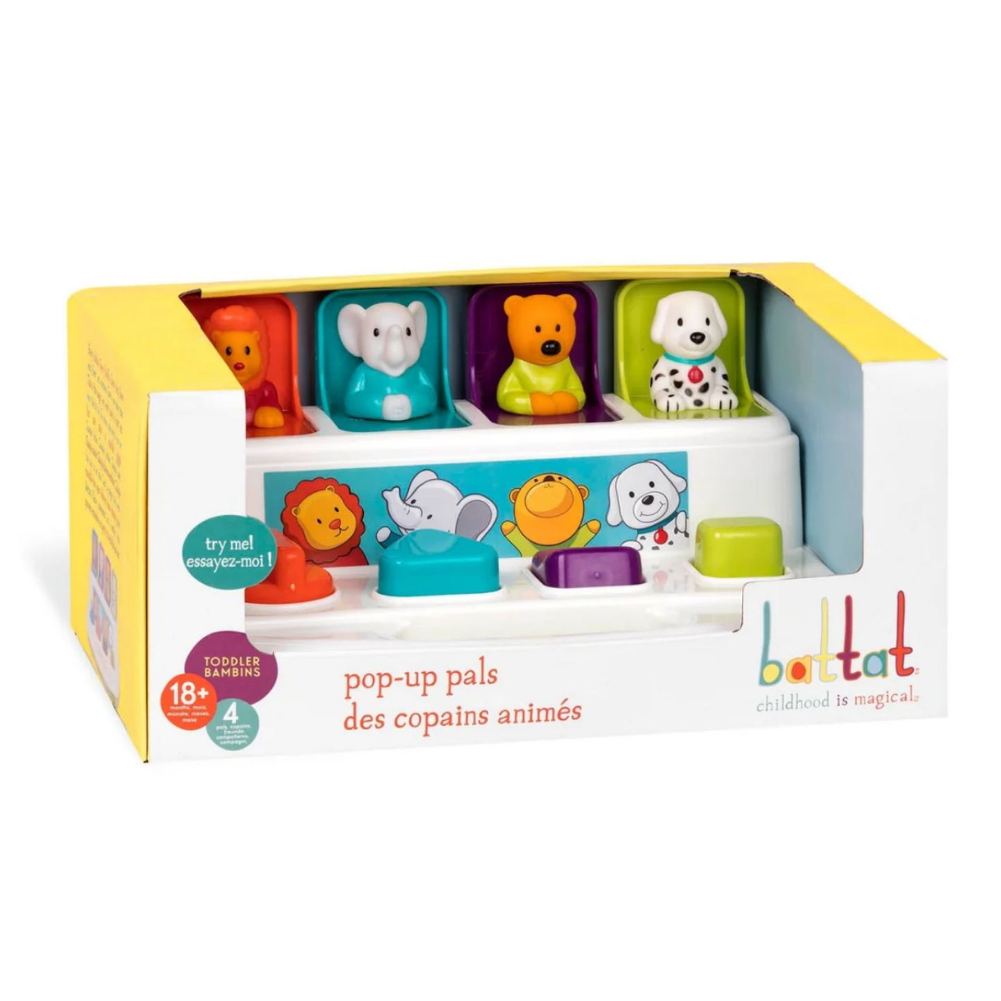 Pop up pals descubre animales nuevo Battat