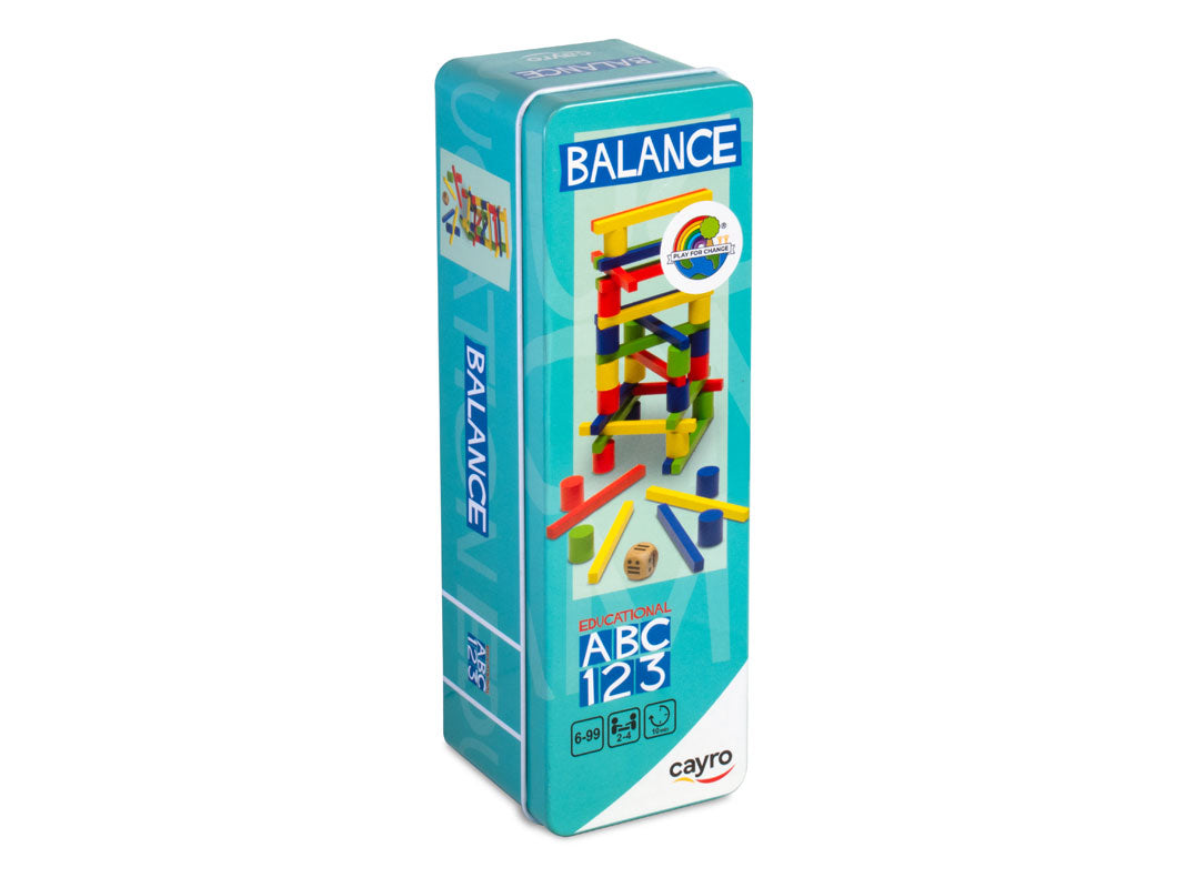 Balance equilibrio de madera en caja de metal Travel Size