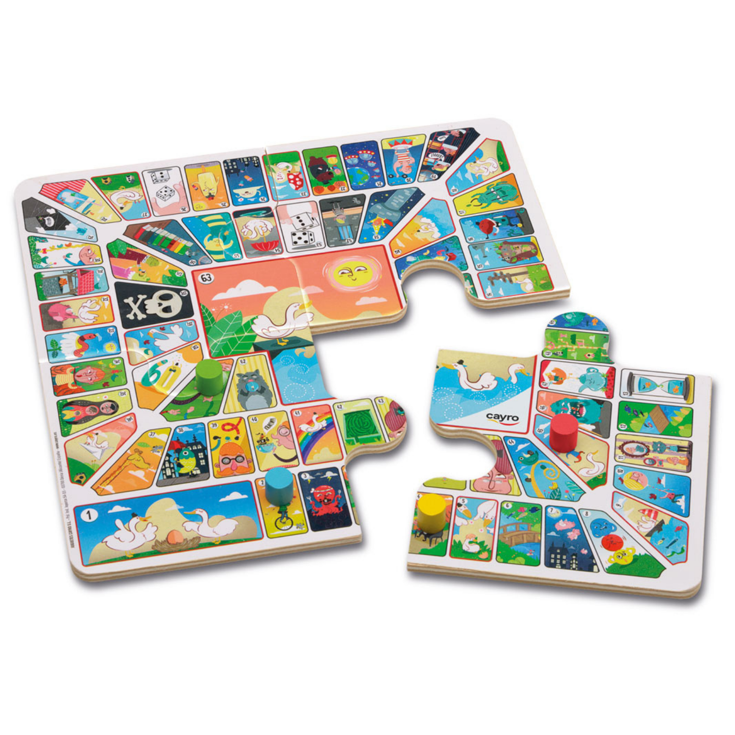 Juego ludo parchís oca en caja de metal Travel Size