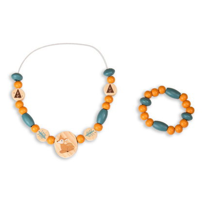 Cuentas para collares de madera modelo animales -  unidad aleatoria