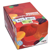 Flashcards cartas de multiplicación