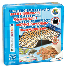 Bingo lotería en lata