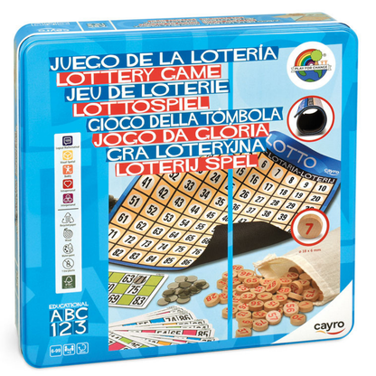 Bingo lotería en lata