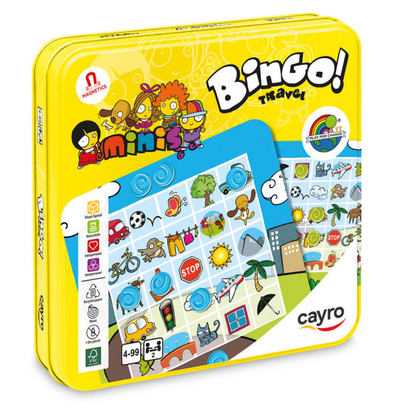 Bingo magnético en caja de metal Travel Size