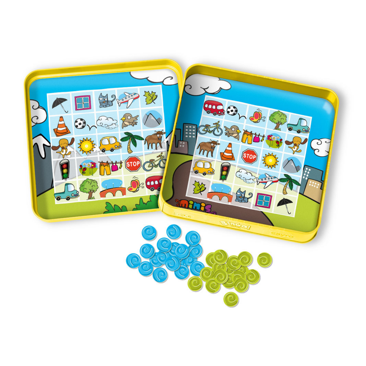 Bingo magnético en caja de metal Travel Size
